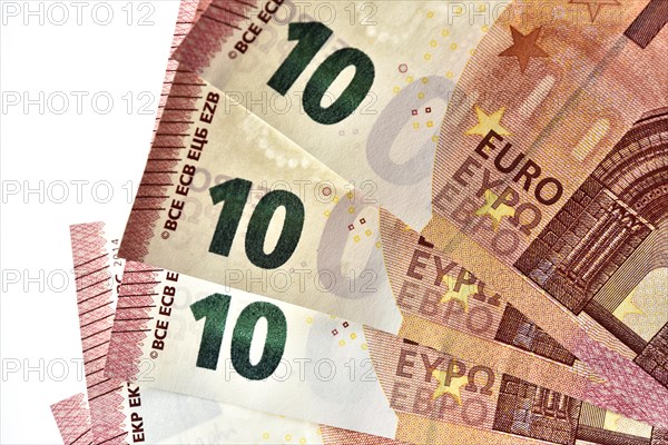 10 EURO banknotes