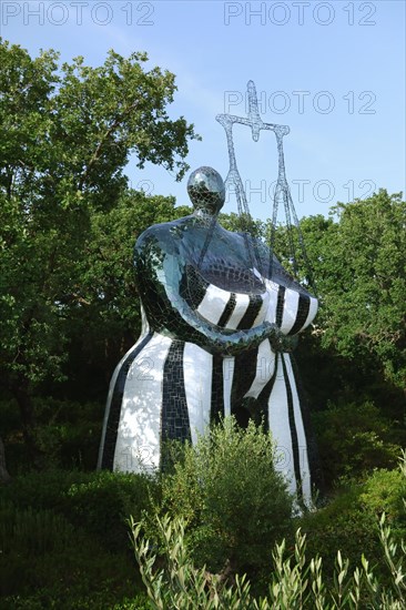 Sculpture in the Giardino dei Tarocchi or Garden of the Tarot