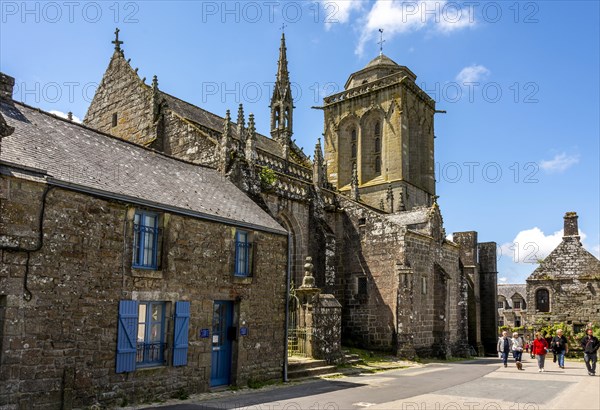 Saint Ronan church at Locronan labelled Les Plus Beaux Villages de France