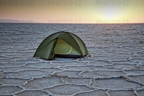 Tent in Dasht-e Kavir or Great Salt Desert