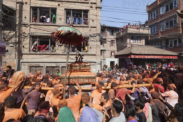 Scene from the Balkumari Jatra festival celebrating the Nepalese New Year