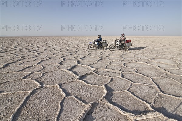 Biker on a motorcycle trip