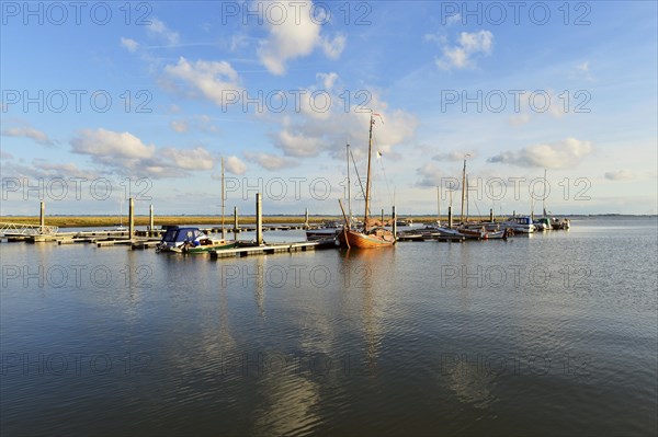 Boats in the marina of the sailing club