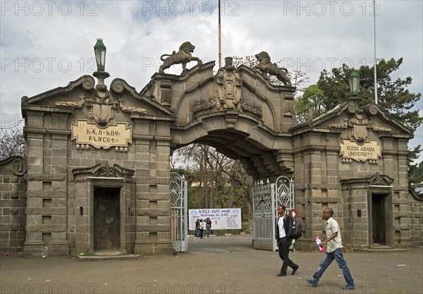 Entrance to the main campus of Addis Ababa University