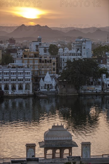 Evening mood over a part of the historic centre