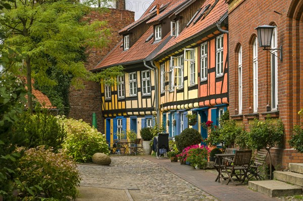 Houses in monastery grounds