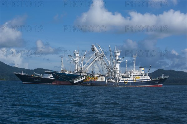 Chinese fishing trawlers