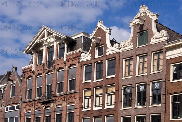 Row of traditional houses on a canal