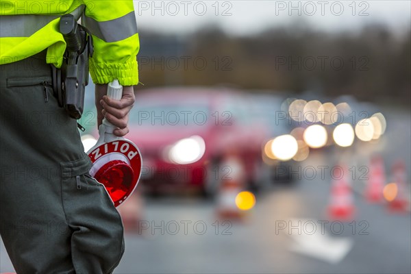 Traffic control by the police