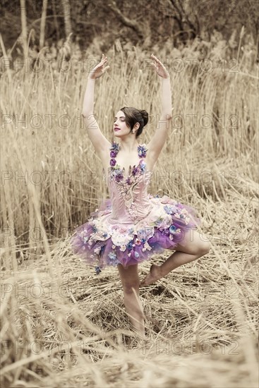 Ballerina wearing a tutu