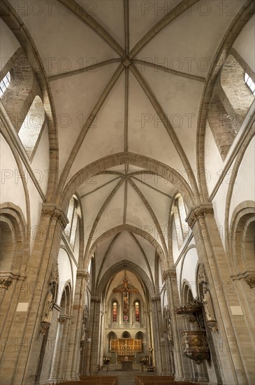 Interior of the Romanesque St. Peter's Cathedral