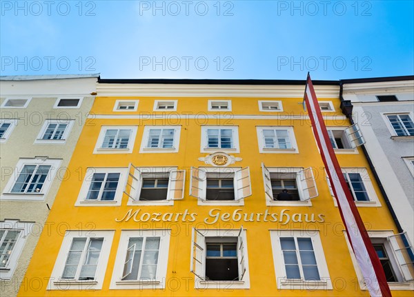 Mozart's birthplace in Getreidegasse street