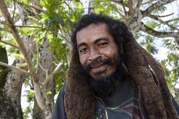 Local man with rasta hair