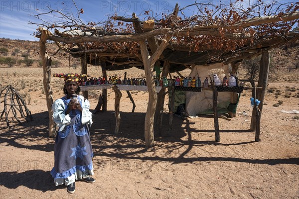 Namibian Herero girl in typical dress