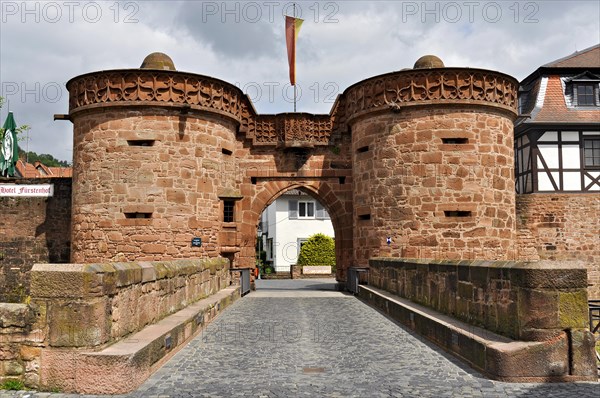 Untertor or Jerusalemer Tor gate on the western wall of the medieval city walls