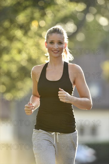 Young woman jogging