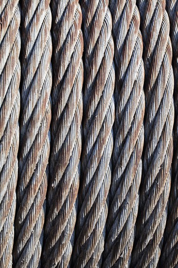 Old steel cable