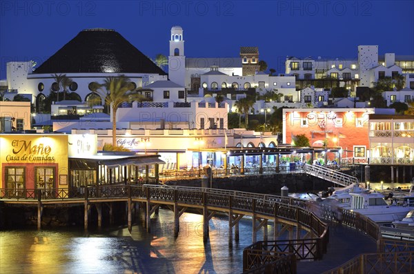 Newly remodeled waterfront at the blue hour