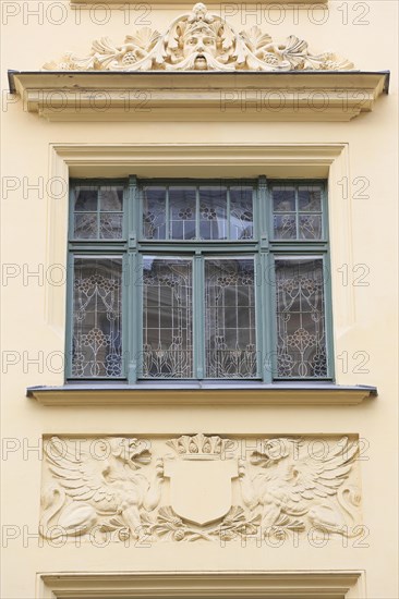 Art Nouveau facade of the house Alberta iela 12 or Albert Street 12