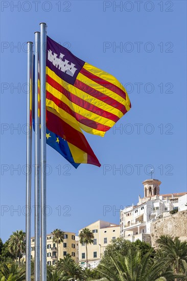 Flags of the Balearic Islands and Spain