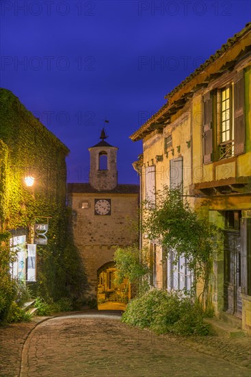 Clock tower with town gate