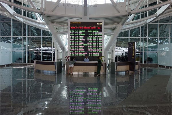 Information desk with LED display board