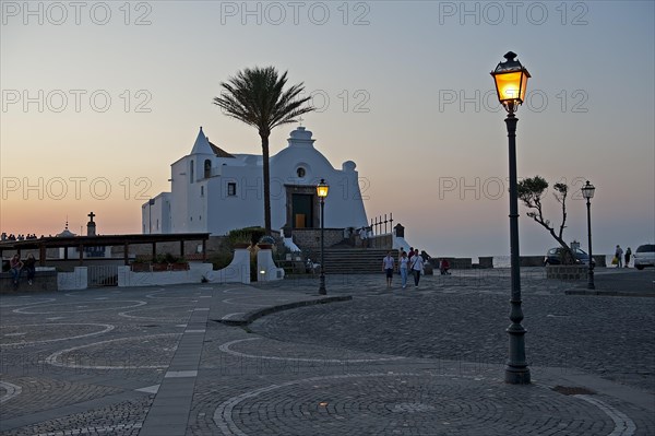 Church of Santa Maria del Soccorso at dusk