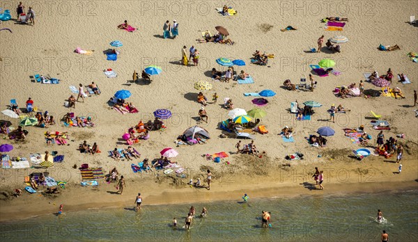 Beach with bathers