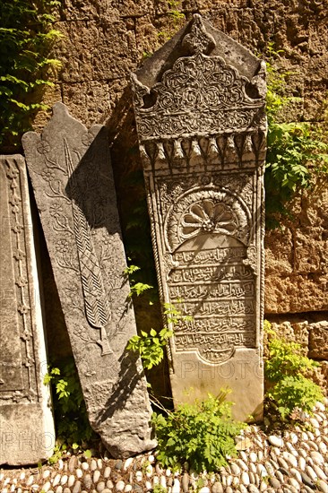 Islamic grave stones in the Archeological Museum