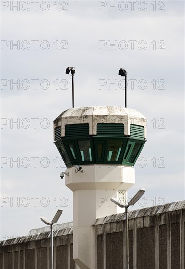 A watchtower of the Jugendstrafanstalt Berlin juvenile prison