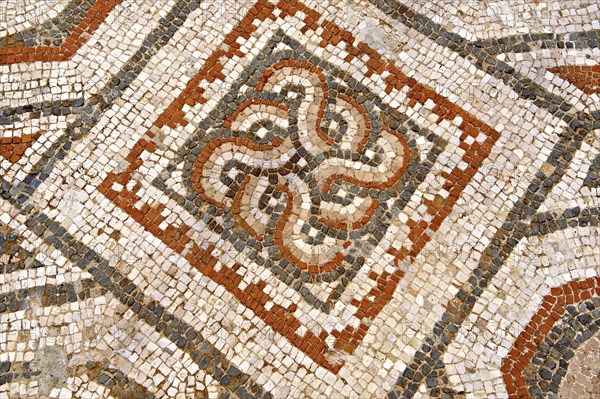 4th century geometric floor mosaic from the late Roman Jewish synagogue of Sardis