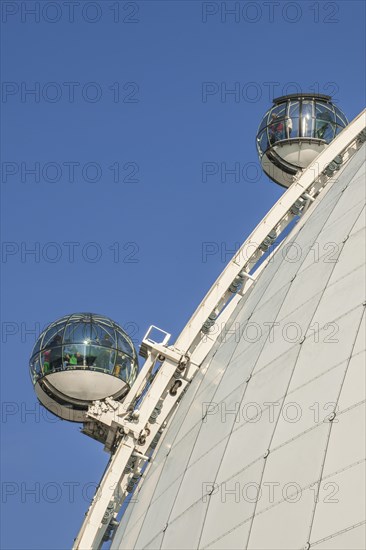 Sky View view cabins on the dome of the event arena Ericsson Globe