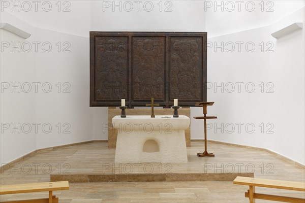 Interior of the memorial chapel