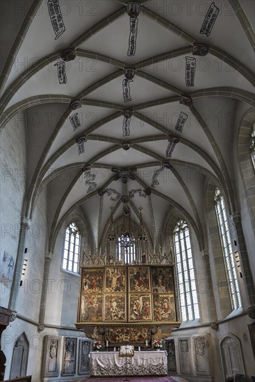 Altar room with late-Gothic winged altar