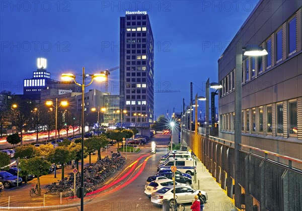 Downtown with Dortmunder U and Harenberghaus building