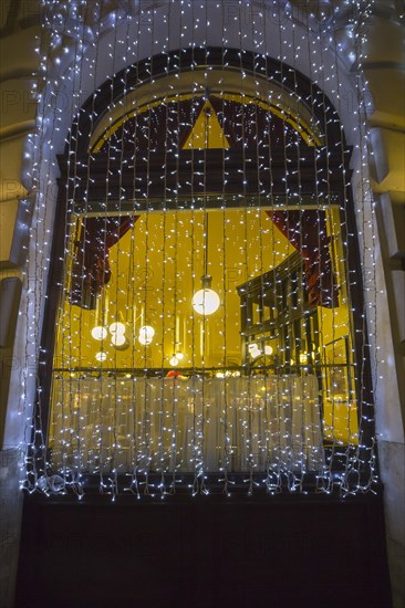 Cafe Griensteidl with Christmas lights