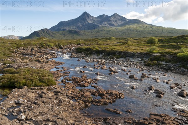 River Sligachan and Sgurr nan Gillean Mountain of Cuillin Range