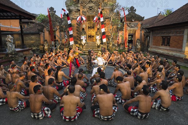 Performance of the Balinese Kecak dance