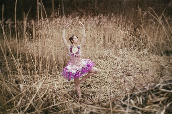 Ballerina wearing a tutu