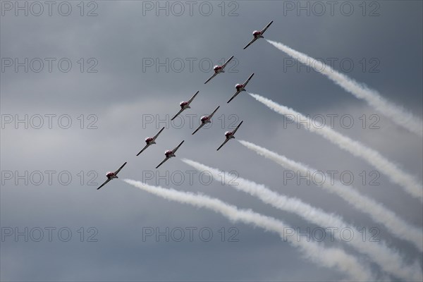 The Canadian Forces Snowbirds aerobatic team air show