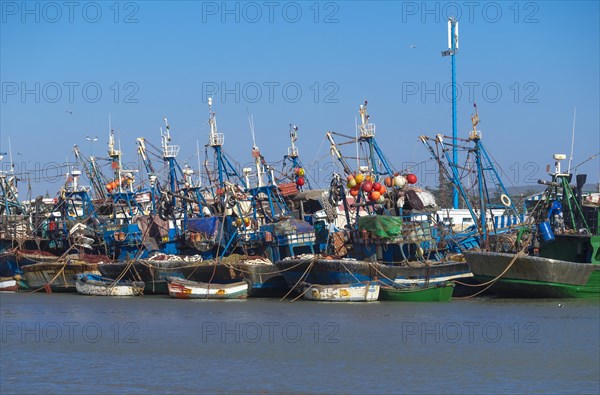 Fishing boats in the port of Essaouira