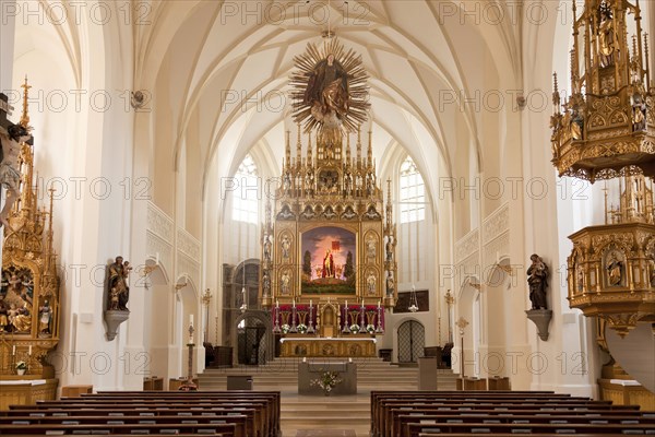 Interior with the altar