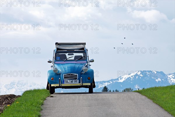 Blue Citroen 2CV