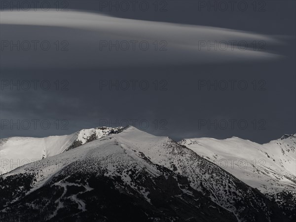 Pic du Geant with Altocumulus lenticularis cloud