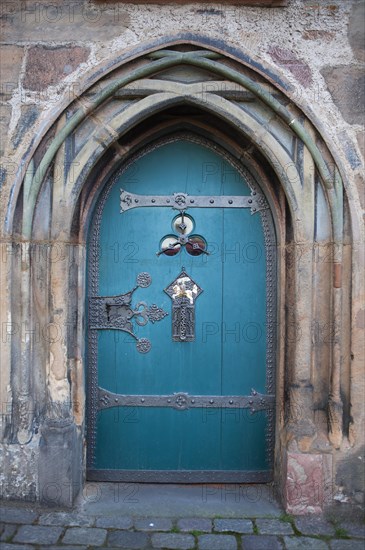 Old door with fittings