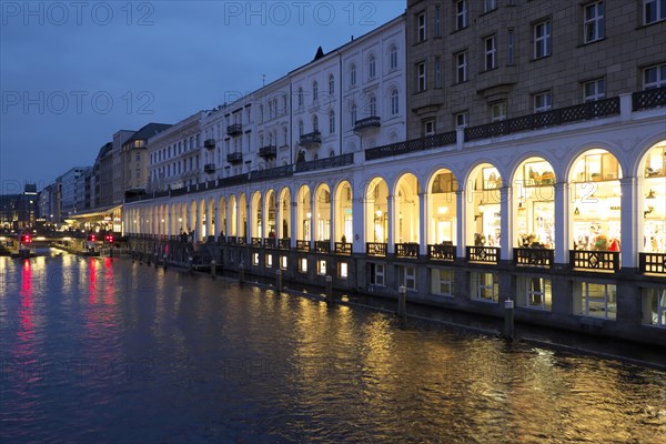 Evening at the Alster Arcades
