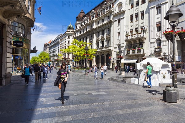 Exclusive shopping street Knez Mihailova