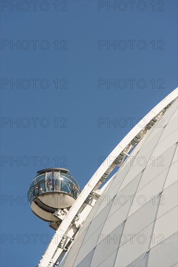 Detail of the sphere-shaped Stockholm Globe Arena