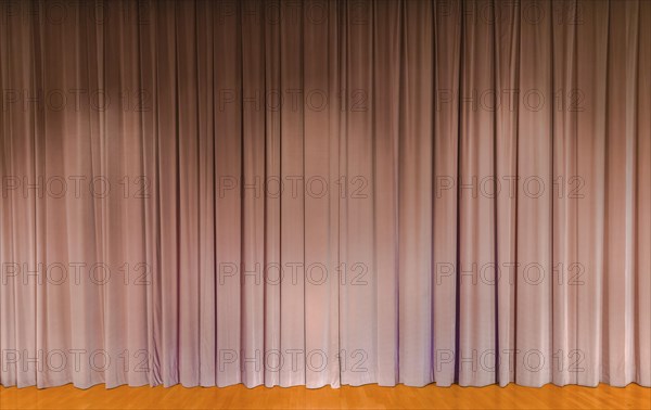 A curtain in beige