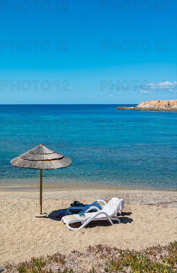 Sunshade and beach chair